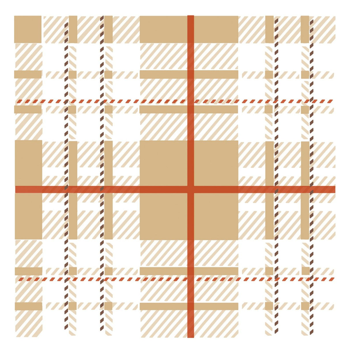 Sizzix • layered stencils tartan 4stuks