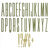 Sizzix • tim holtz thinlits die set alphanumeric stretch upper 31pcs