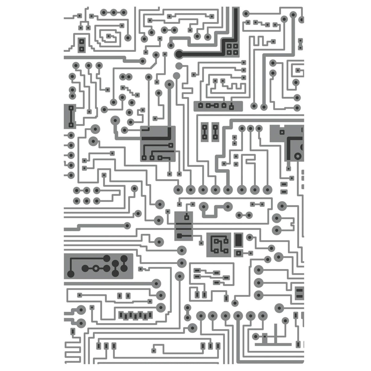 Sizzix • tim holtz multi-level texture fades embossing folder circuit