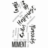 Sizzix • clear stamps sunnyside sentiments #2
