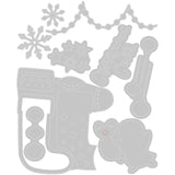 Sizzix • thinlits snijmallen penguin stocking