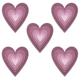 Sizzix • tim holtz thinlits die set stacked tiles hearts 25pcs