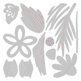 Sizzix • thinlits die set bohemian florals 12pieces