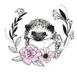 Sizzix • layered clear stamps set floral hedgehog by olivia rose