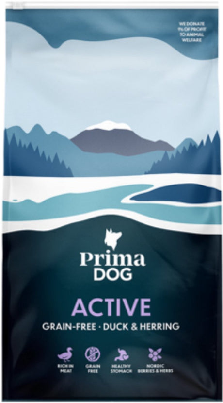 Primadog Hundefutter Adult Ente Hering Erbsen getreidefrei – 10 Kilo