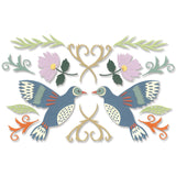 Sizzix • thinlits die set birds blossoms