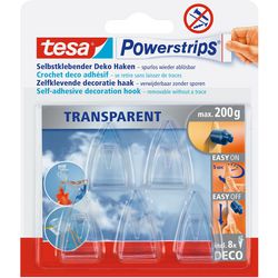 Tesa Deko-Haken-Steckdosenleisten transparent