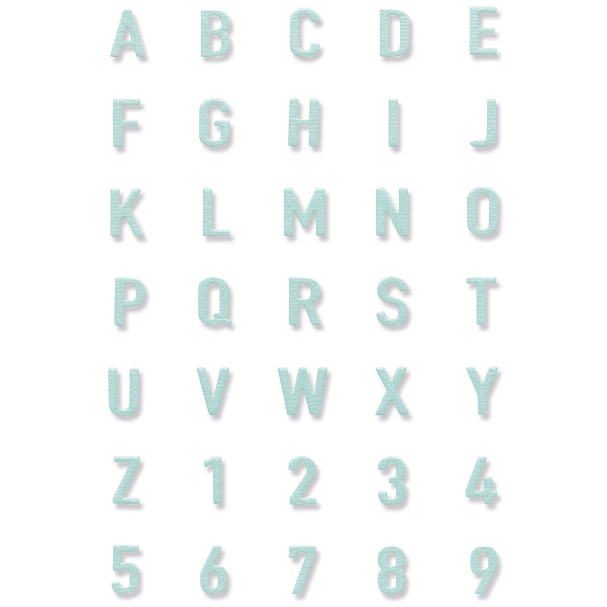 Sizzix • thinlits die tile alphanumeric