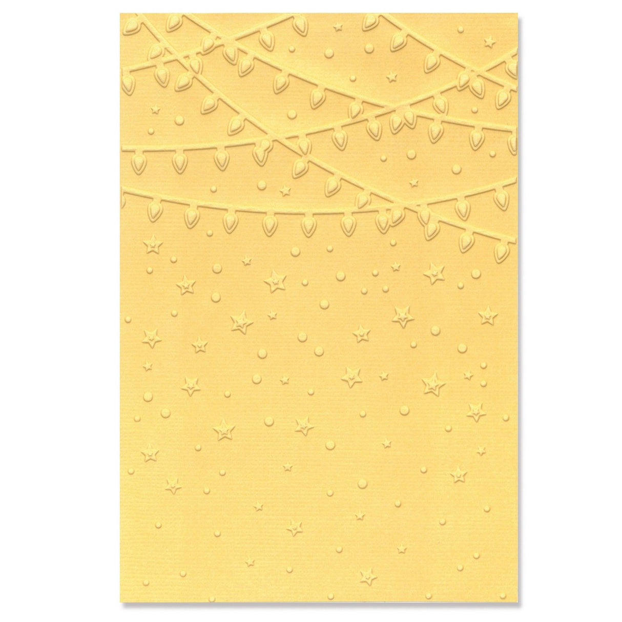 Sizzix • multi-level textured impressions embossing folder stars and lights