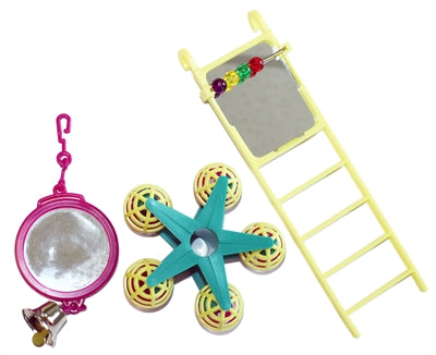 Happy Pet Bird Toy MP Spiegelleiter Karussell