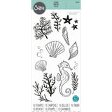 Sizzix • clear stamp set ocean elements 15pcs