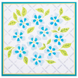 Sizzix • layered stencil watercolour flowers lattice 4pcs