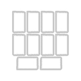 Sizzix • clear stamp set a5 with framelits die tab stamp alpha 70pcs