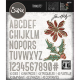 Sizzix • tim holtz thinlits die set vault seasonal sketch 43pcs