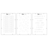 Sizzix • studio stamps set 13pcs 3pcs stencils possibilitarian by cat kerr