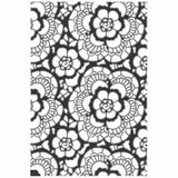 Sizzix • multi level textured impressions embossing folder vault lace by tim holtz