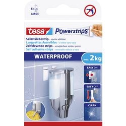 Selbstklebende Streifen Tesa groß wasserfest weiß