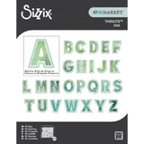 Sizzix • thinlits die set 52pcs this or that 2 inch alphabet by 49 and market