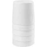 Creativ Company Wasserbecher Becher, H: 9,5 cm, T 8,5 cm, 300 ml, weiß, 5 Stück 1 Box