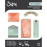 Sizzix • clear stamps set 6pcs 17pcs framelits tag it by 49 market