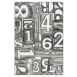 Sizzix • 3d texture fades embossing folder numbered large a5 by tim holtz