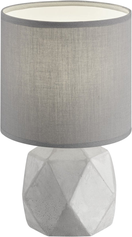 Rl lebe dein Licht Reality Pike - Tischleuchte - betonfarben - exkl. 1x e14 28w - Schnurschalter