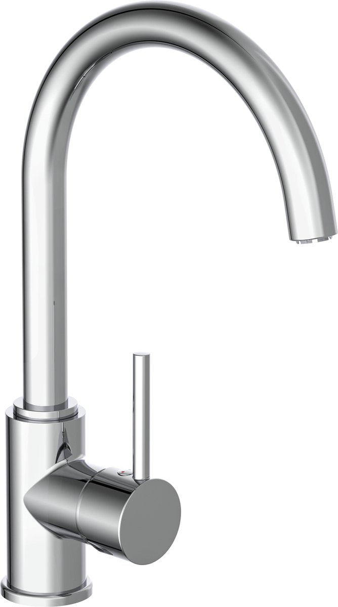 Schütte One -Button -Mixer mit hochrundem Ausgang Casalla Chrome -Anter