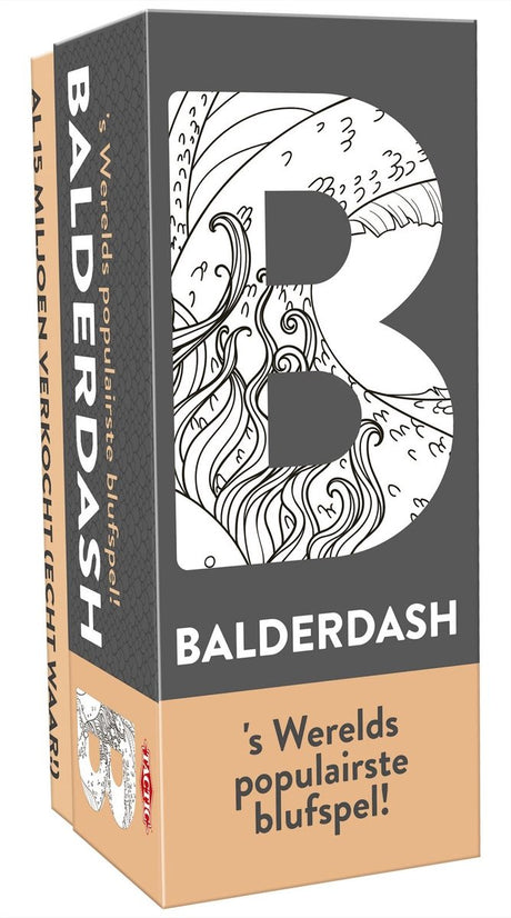 Tactic balderdash - partyspel - het originele woordenblufspel - verzin geloofwaardige betekenissen - hilarisch bluffen en stemmen - 1000 onbekende nederlandse woorden - 3 tot 8 spelers - vanaf 12 jaar