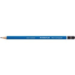 Holzstift 2h blau schwarz Staedtler Mars Lumograph 100