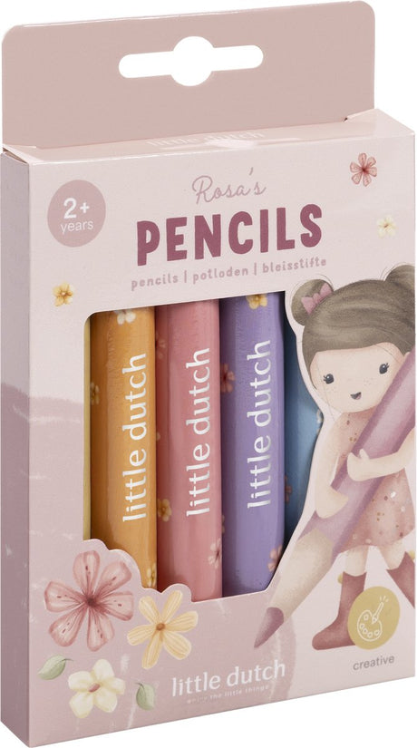 Little dutch potloden rosa - 6st.
