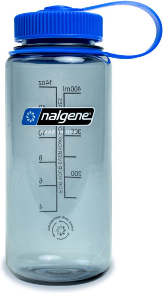 Nalgene – Weithalsflasche – Trinkflasche – Wasserflasche – auslaufsicher – 500 ml – BPA-frei – nachhaltig – Grau