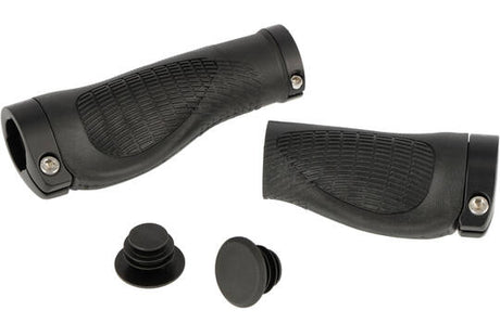 Trivio - Fahrradgriffe Nexus 128 95 Gummi Ergonomisch Lock-on Schwarz