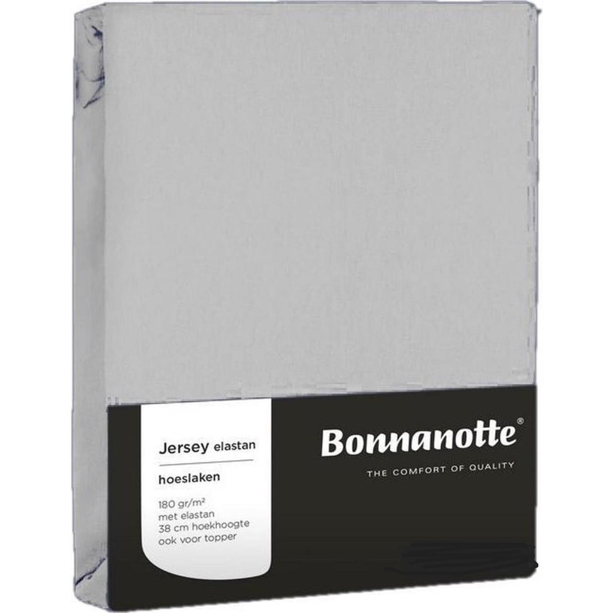 Bonnanotte Spannbetttuch Jersey hellgrau 90x200cm