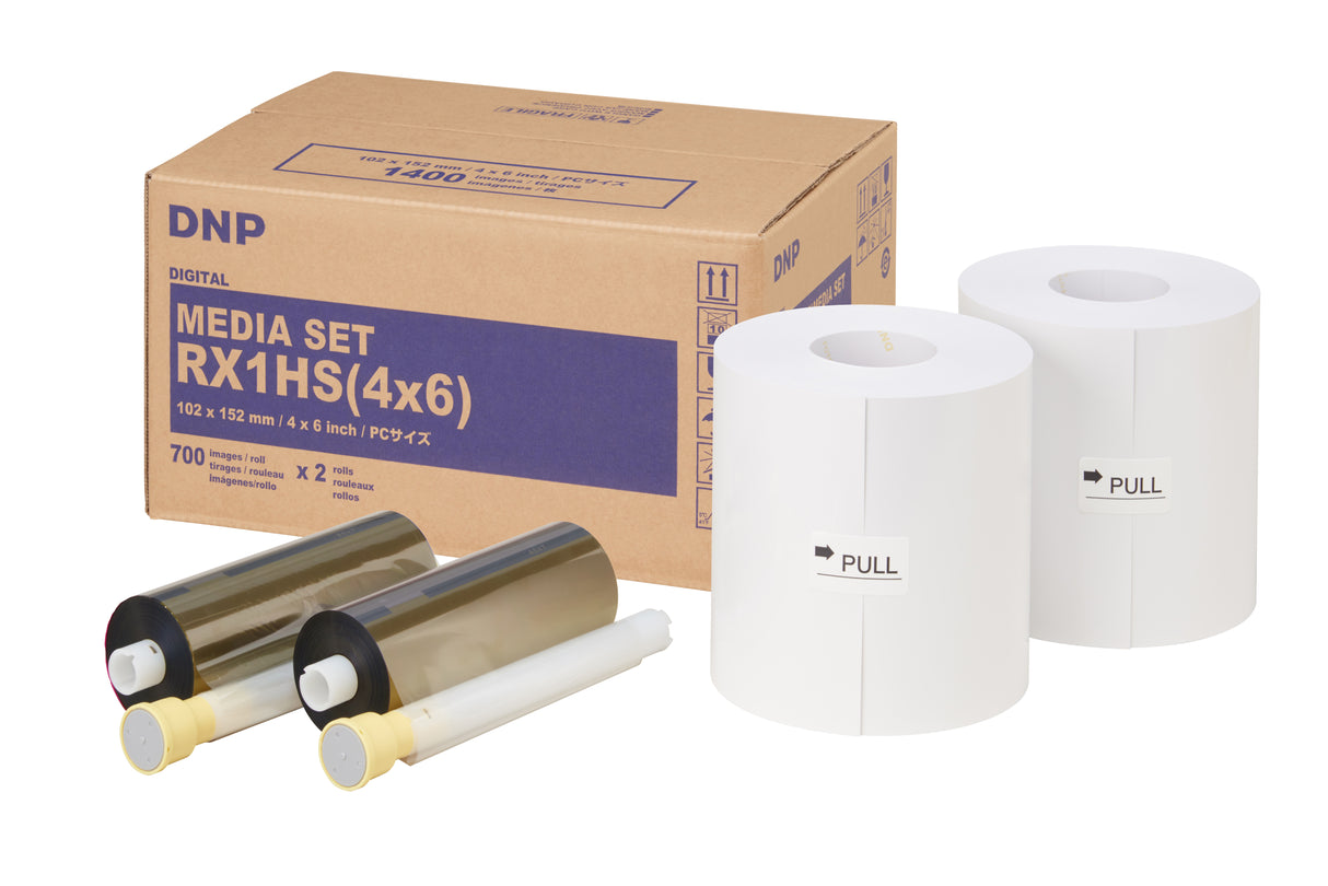 DNP-Papier DSRX1HS-4X6 2 ROLLE � 700 St. 10x15 für DS-RX1HS