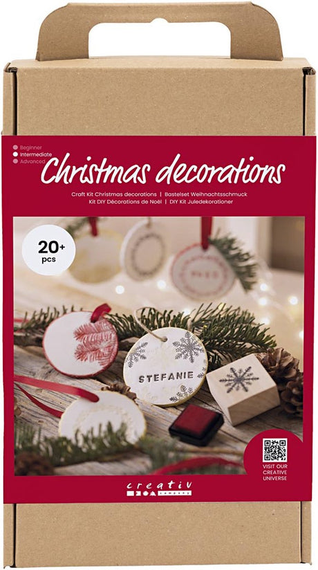 Creativ Company Hobby-Set Weihnachtsschmuck, selbsthärtender Ton, 1 Box