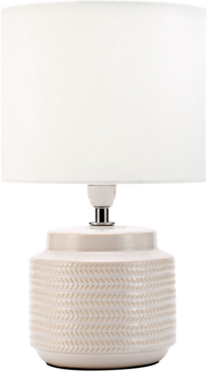 Pauleen LED-Tischlampe Bright Soul – E14 – max. 20 W – Wohnzimmer, Schlafzimmer, Esszimmer – Cremebeige