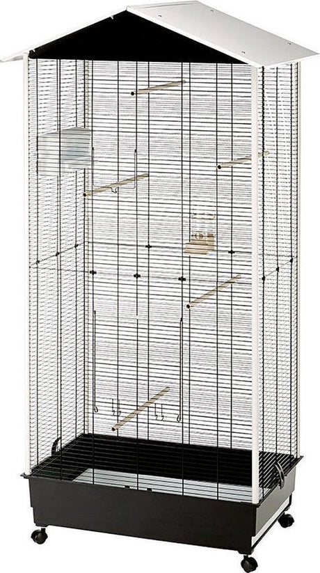 Ferplast Note – Vogelvoliere – groß – mit Rollen – herausnehmbare Schublade