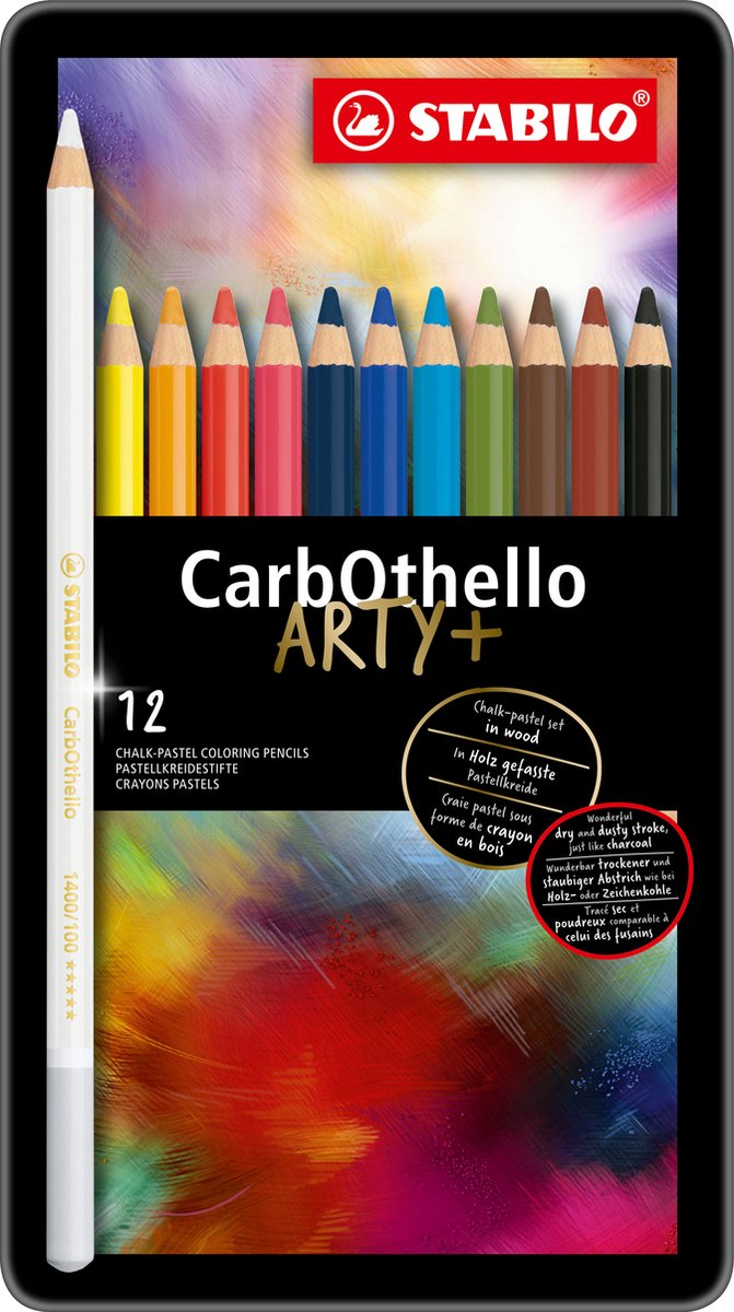 Stabilo Carbothello Metall Box Farbige Stifte, 12st.