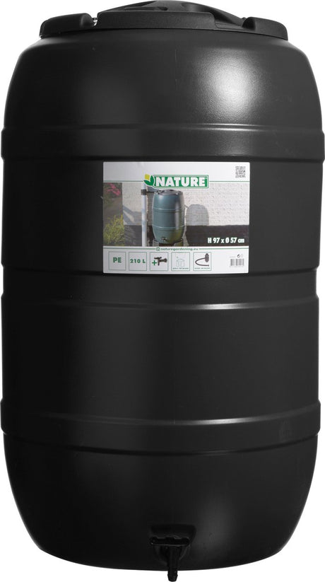 Nature Plastikrainton Schwarz