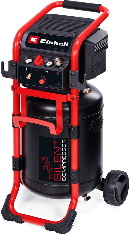 Einhell Elektrokompressor te-ac 270 50 leise – 1650 W – 10 bar – 50 l Tank – Saugleistung: 270 l min – 70 db (leiser als normale Kompressoren) – ölfrei