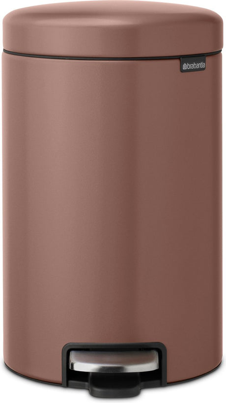 Brabantia Newicon Abfallbehälter – 12 Liter – Satin-Taupe