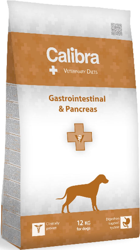 Calibra Veterinärfutter für Hunde, Magen-Darm-Trakt und Bauchspeicheldrüse, 12 kg