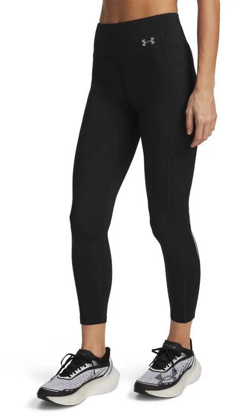 Under armour ua velociti ankle tights-blk dames sportlegging - zwart - reflective