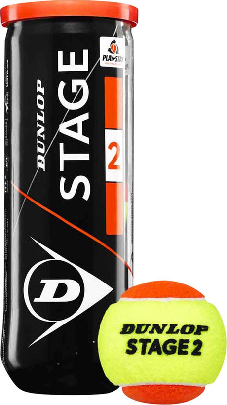 Dunlop stage 2 tennisballen - geel oranje - 3 stuks