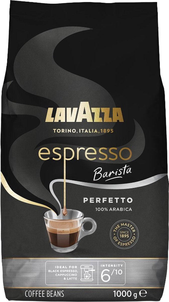 Lavazza Espresso Barista Perfetto Kaffeebohnen – 100 % Arabica-Kaffeebohnen – Intensität 6 10 – 1 kg