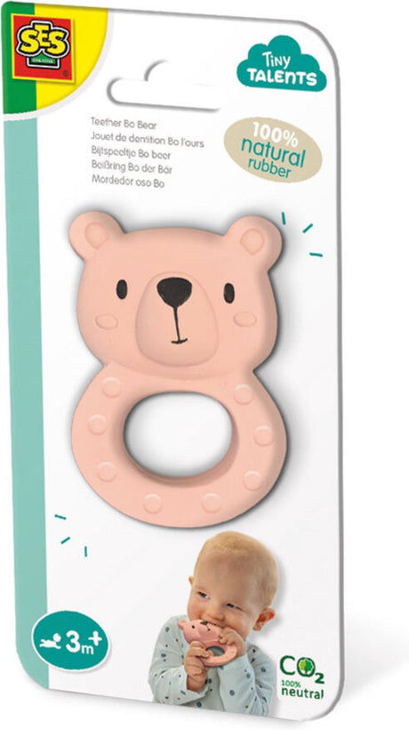 Ses Tiny Talents Beißspielzeug Bo Bear – 100 % Naturkautschuk