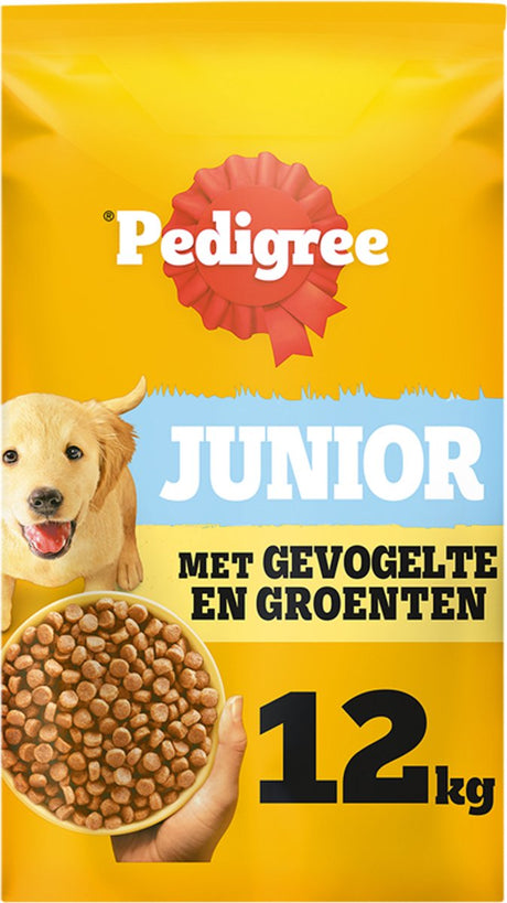 Pedigree Hundefutter – Junior – Geflügel und Gemüse – 12 kg