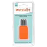 Impressart Prägestempel, Schriftart: Sans Serif, Größe 3 mm, 9 Stück 1 Set