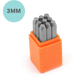 Impressart Prägestempel, Schriftart: Sans Serif, Größe 3 mm, 9 Stück 1 Set