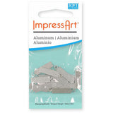Impressart Metalletikett, länglich, Größe 20x5 mm, Lochgröße 1,9 mm, Dicke 1,3 mm, Aluminium, 20 Stück 1 Box